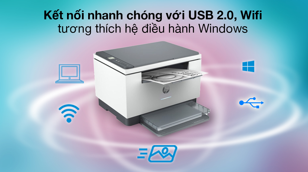 Máy in Laser đen trắng đa chức năng HP LaserJet MFP M236dw (9YG95A) tại Hà Nội | Mua ngay