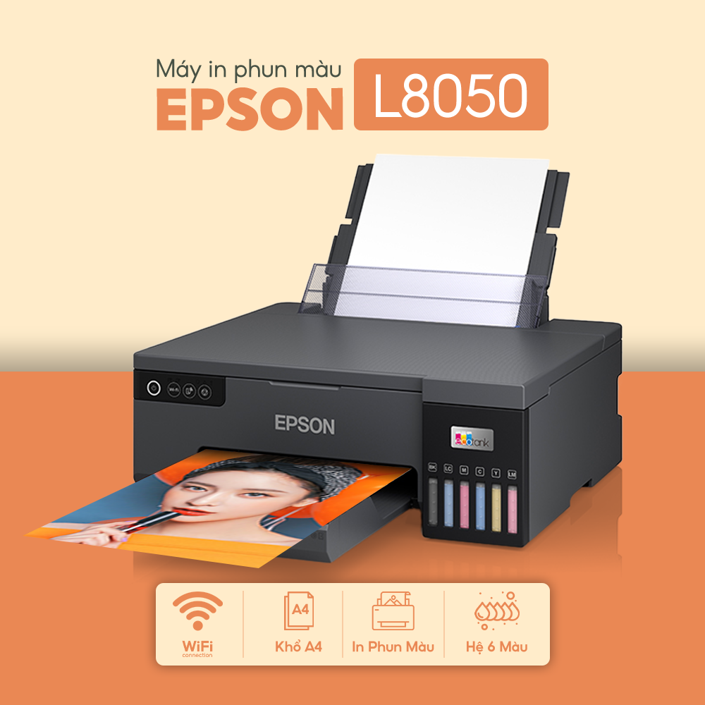 Máy In Phun Màu Epson L8050 Wifi